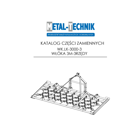 Części zamienne Włóka łąkowa lekka 3000-3